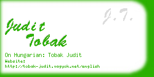 judit tobak business card